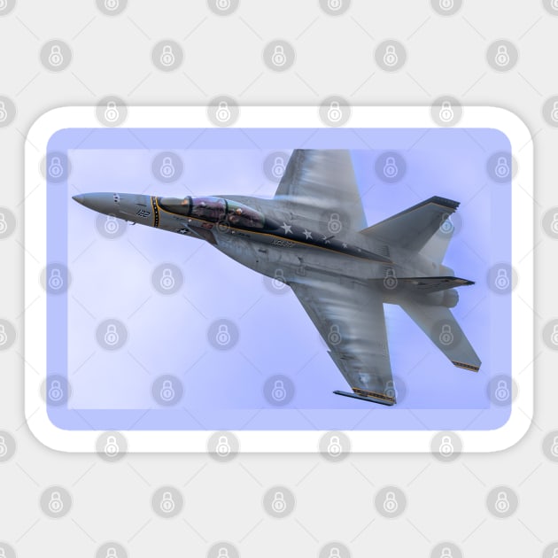 F/A-18 Super Hornet High-Speed Flyby With Vapor Sticker by acefox1